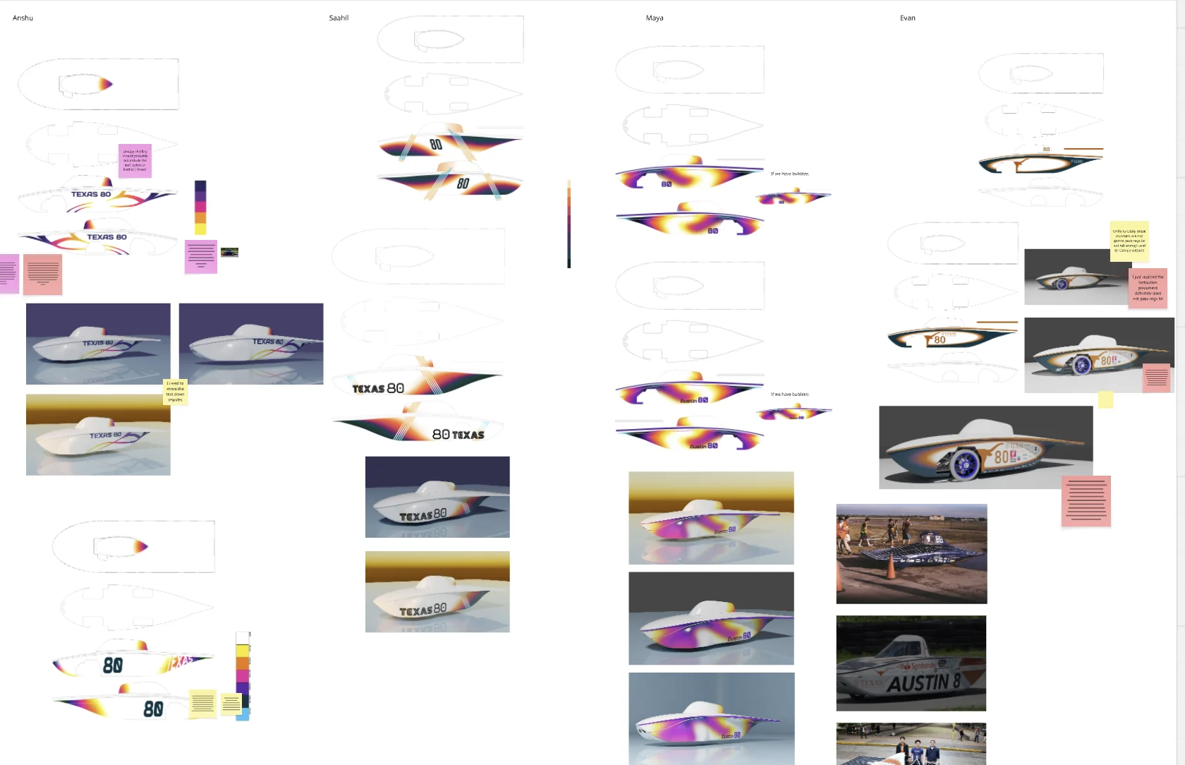Second iterations on vehicle outline